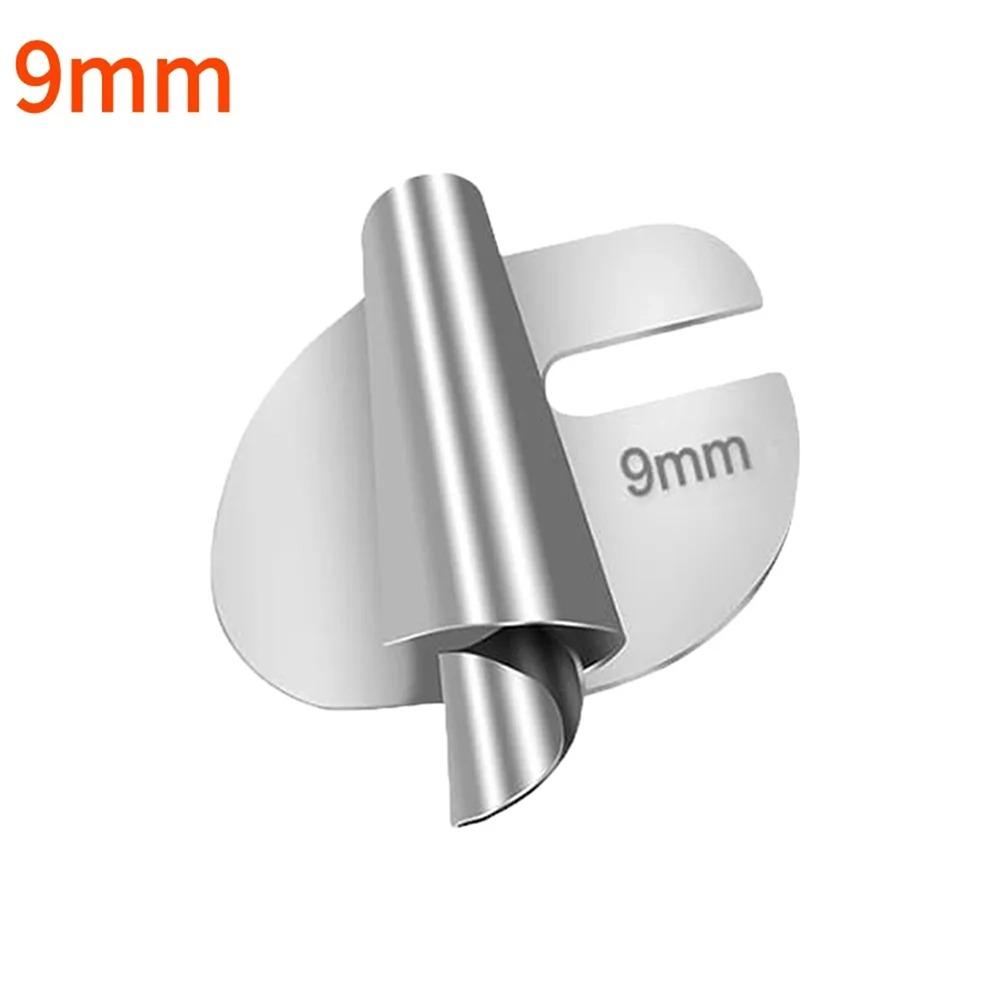 8pcs Stainless Steel Sewing Rolled Hemmer Foot 3mm-10mm Universal Sewing Machine Presser Foot DIY Crafts Hemming Puller Tool