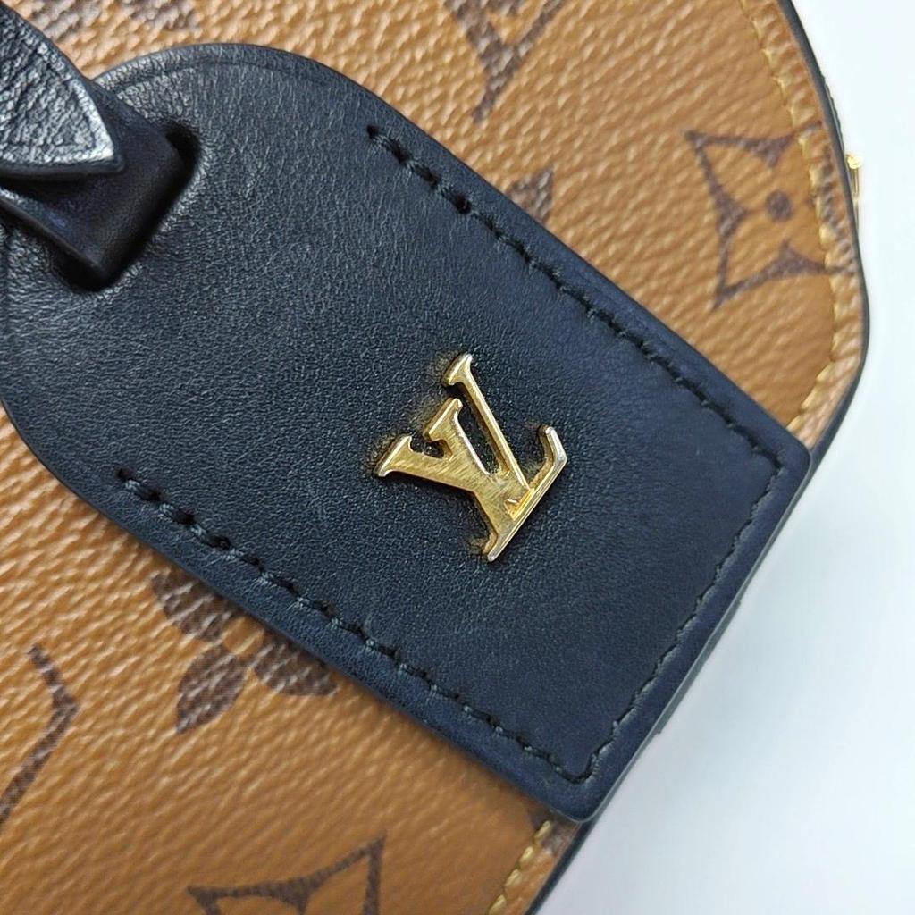 [Б/У] Louis Vuitton Мини-бокс Шляпный 'Коричневый Холст Monogram Reverse' - Отличное состояние #RUBSGE