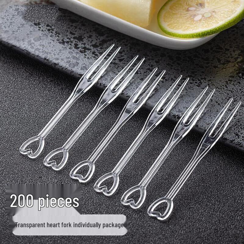 JingJingRS Thickened Disposable Plastic Forks