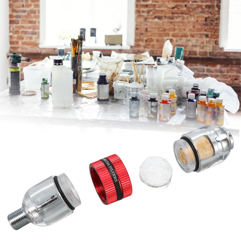 Water Oil Separator with 3 Filter Cotton sy to Install  brush Filter Replacement for Spray