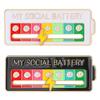 Creative My Social Battery Lapel Pins, Portable Clothing Accessories for Fun Enamel Emotional Pin 7 Days a Week, Move To The Mood As You