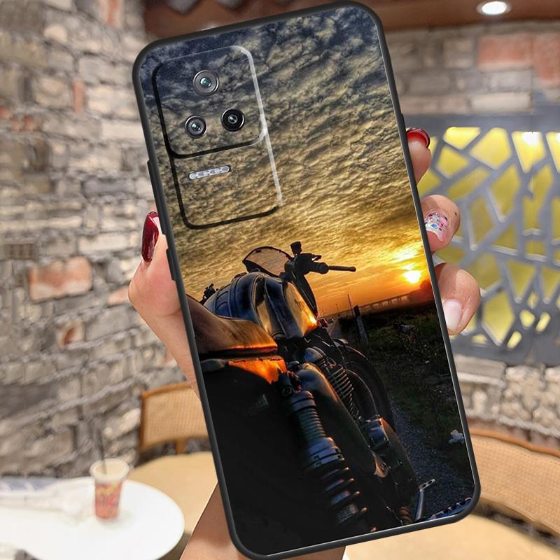 Fashion Motorcycle Man Case For Xiaomi 14T Pro 13T 11T 12T 13 14 15 Ultra POCO X6 X7 Pro X3 X5 M6 F5 F6 Pro Cover