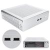 G60S Корпус HTPC Полностью алюминиевый Блок питания ATX Корпус ITX для настольного компьютера(Серебряный USB2.0)