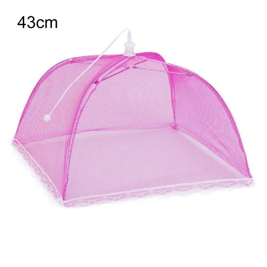 Foldable Food Cover Large Capacity Mesh Fabric Detachable Portable Umbrella Style Dish Cover
