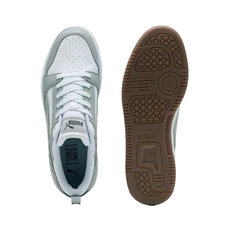 Puma Кроссовки унисекс Rebound V6 Low Бело-серые 392328-53