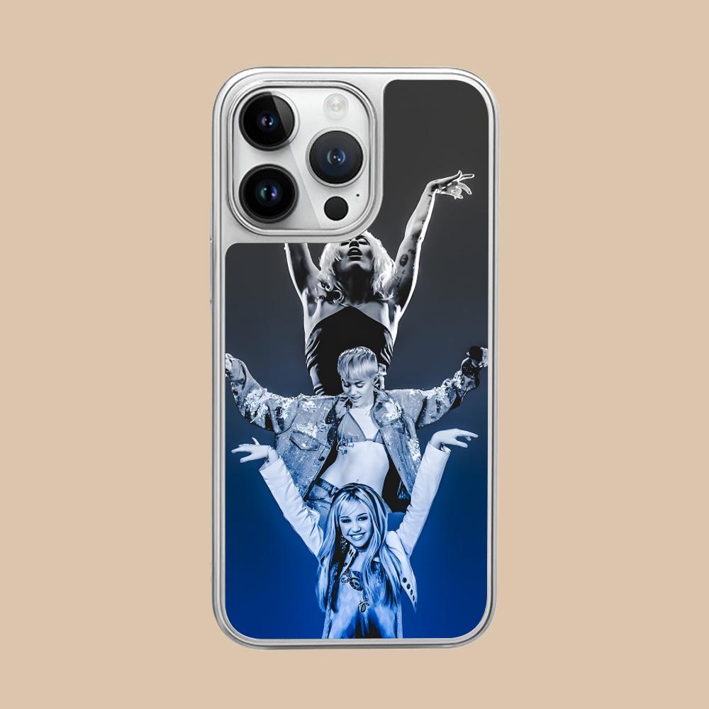 Чехол для мобильного телефона Майли Сайрус для iPhone 17 16 15 14 13 12 11 Air Pro Max Plus Серебряное покрытие Цветная обложка Роскошная Красивая обложка