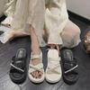 Women's Summer Pearl Slippers: Fashionable, Non-Slip Casual Beach and Indoor Footwear