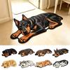 Non-Slip Dog-Shaped Rug Soft Bedroom Bedside Mat Fun Cartoon Animal Carpet  Home Decoration