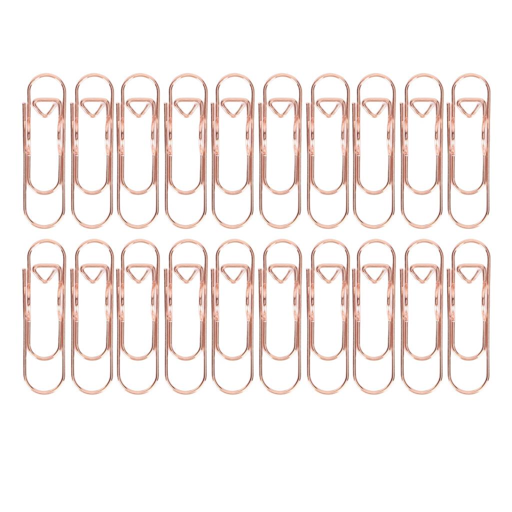 20Pcs Metal Pen Clips Sturdy Metal Strong Clamping Gold Book Pen Holder for Office Scho