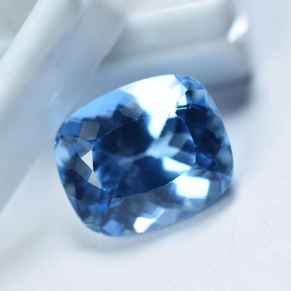 Natural Blue Sapphire Loose Gemstone Cushion Cut Flawless 14.8 ct September Birthday Birthstone