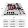 Babymonsters KPOP Фланелевое одеяло Потрясающие пледы для дома 200x150см Покрывала,