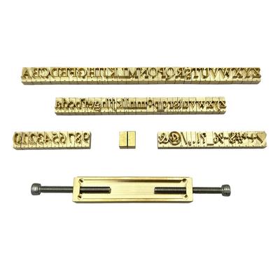 Форма для штамповки алфавита из латуни | 26 заглавных и строчных букв, 10 цифр, 20 символов | Настраиваемый инструмент для штамповки и бронзирования чехлов для кошельков и телефонов