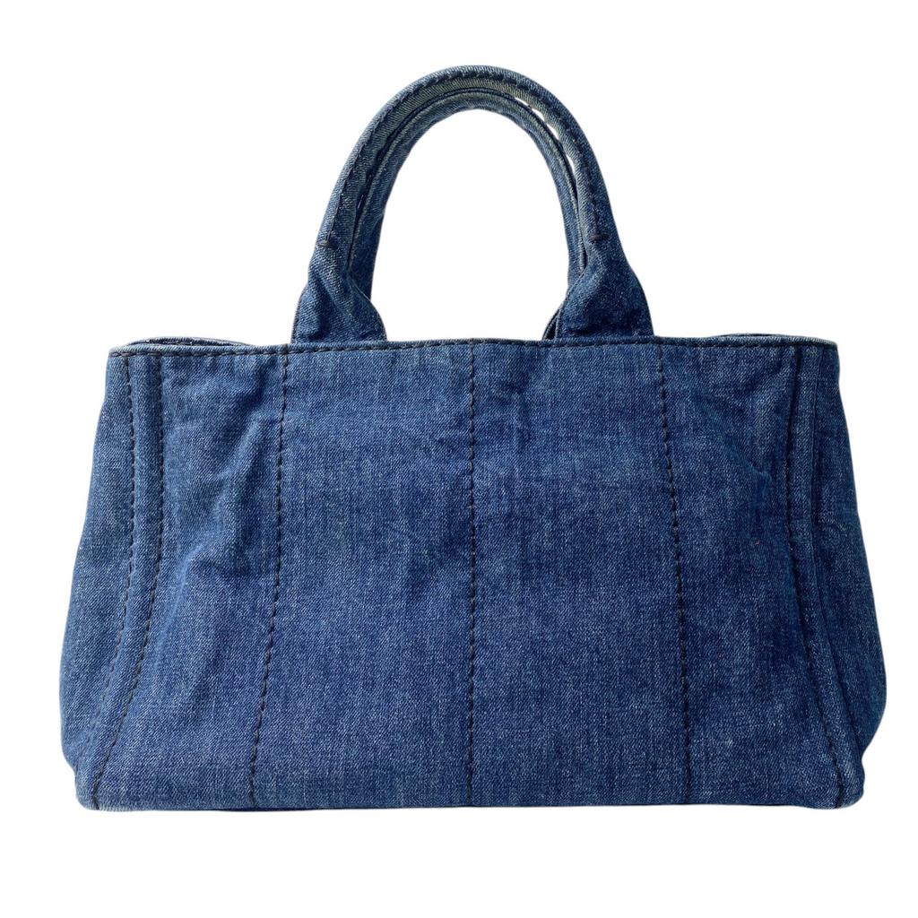 Used PRADAShoulder Bag Blue denim Women