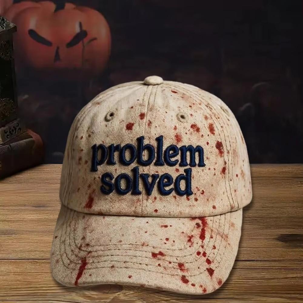 Halloween Costume Accessory Halloween Print Hat Bloodstained Print Hats  Cosplay