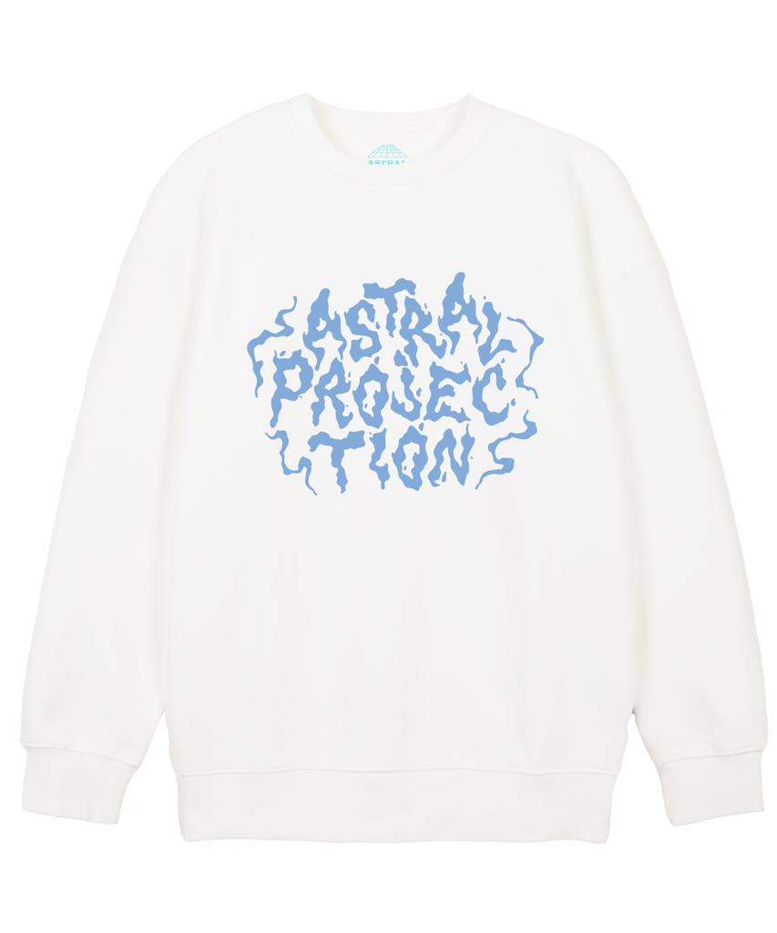 ASTRAL PROJECTION Hayes Lettering Loose Fit Sweatshirt_White