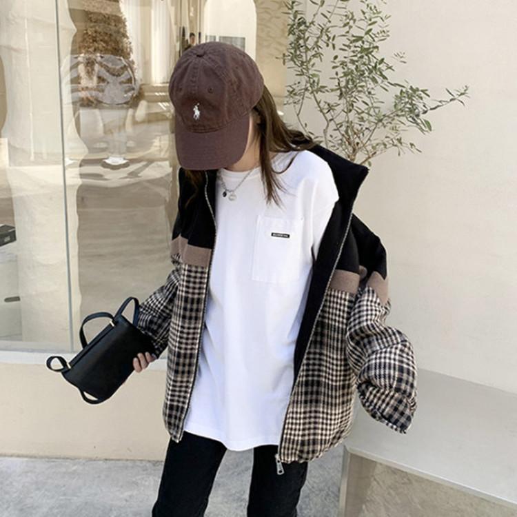 Футболка с длинными рукавами из чистого хлопка, универсальная базовая рубашка, осенне-зимний новый белый топ средней длины для улицы