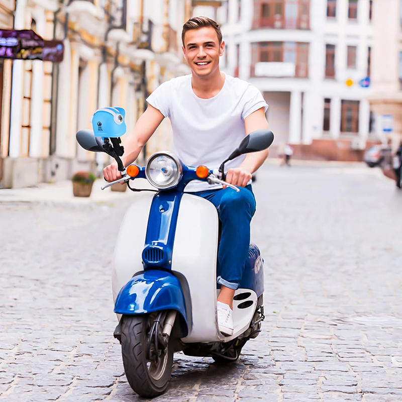 Creative Small Helmet Sunscreen Phone Stand Sunshade Umbrella Phone Bracket Mobile Phone Holder for Motorcycle Bike Accessories