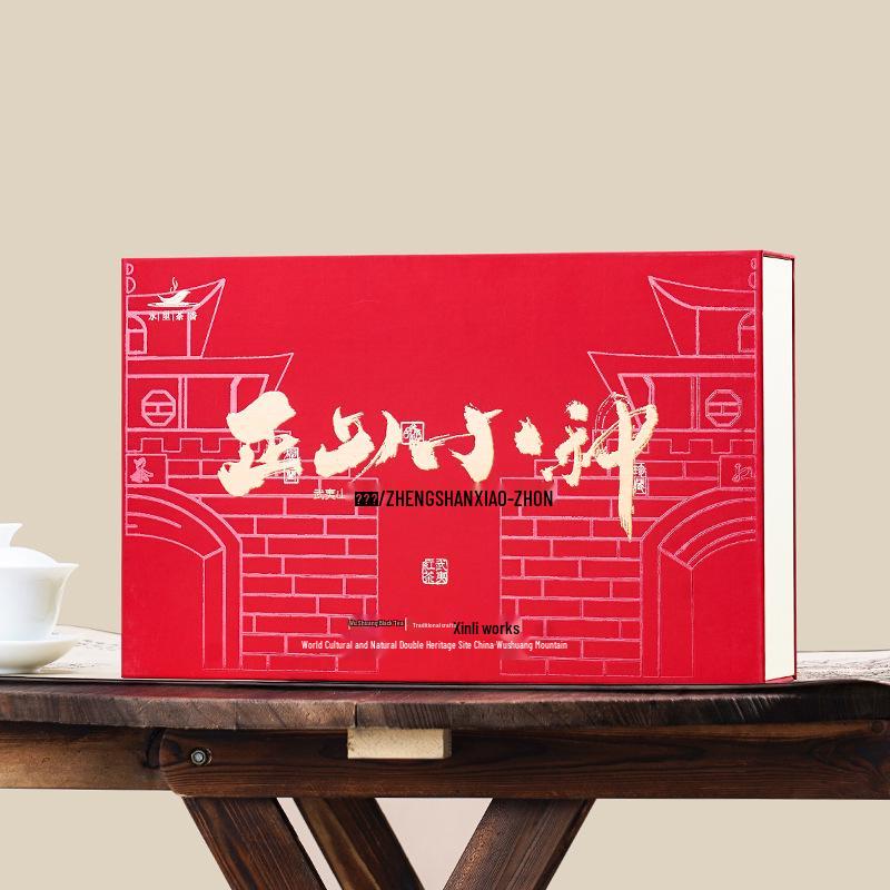 Premium Wuyi Da Hong Pao Oolong Tea Leaves Gift Box - Strong Aroma High-End Pu-erh Tea for Gifting