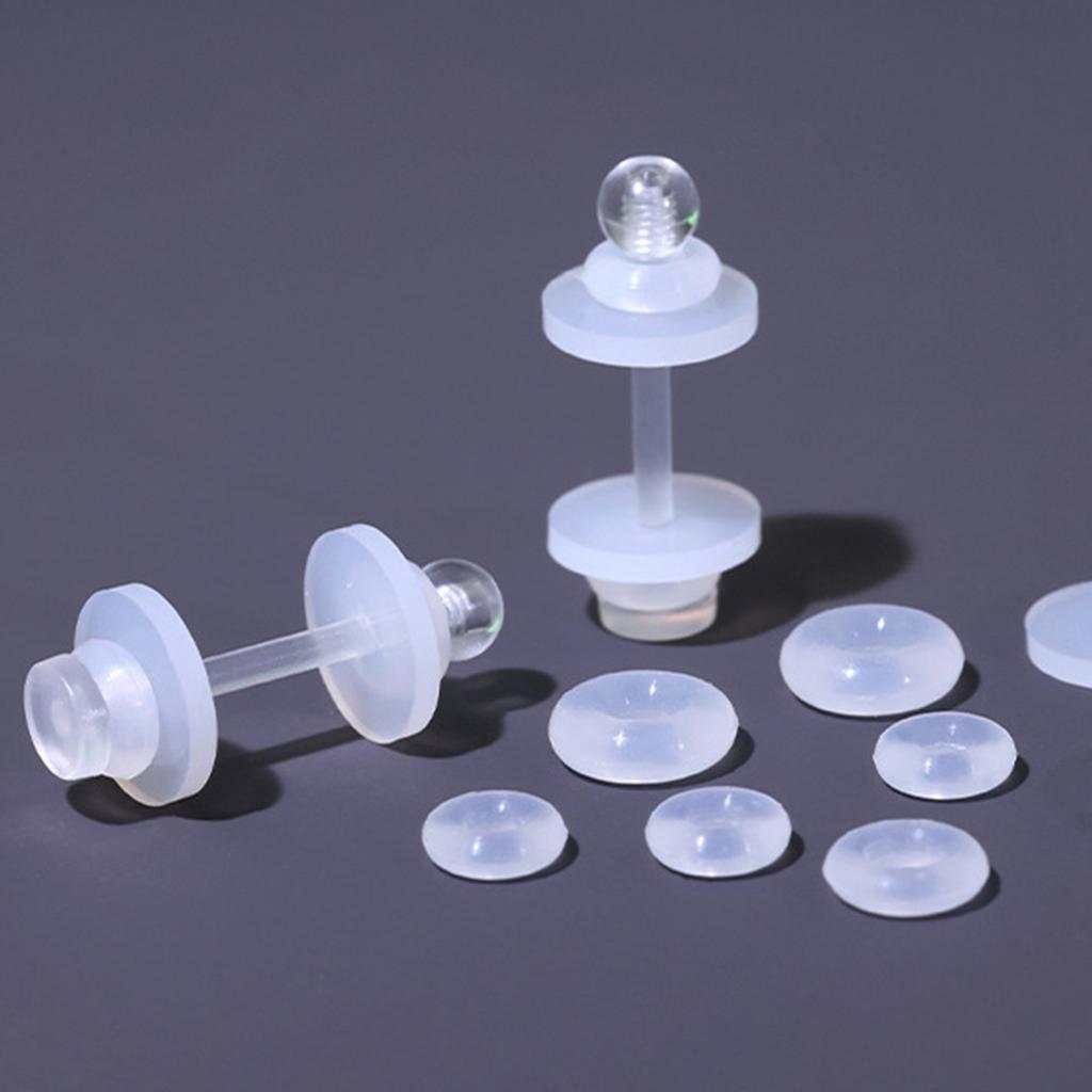 Pack of 100 Silicone Sturdy Irritation Discs for Ear Lobes And Stabilizing Earrings Comfortable and Flexible Designs
