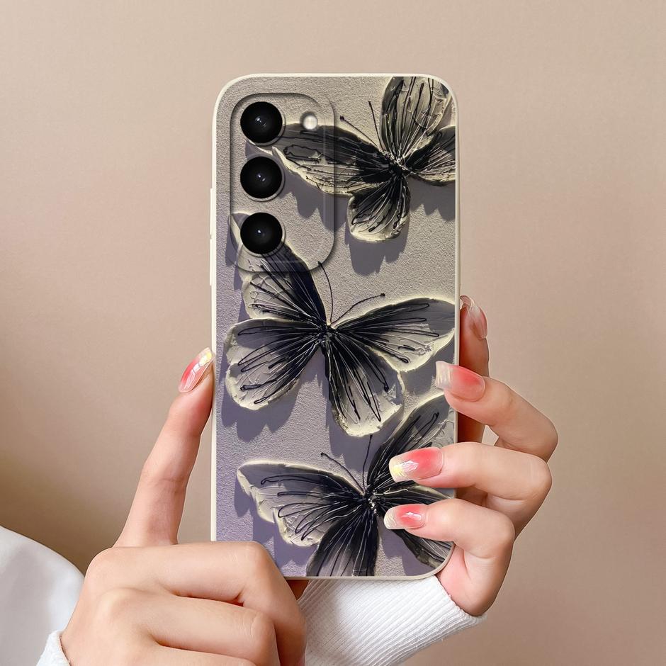 Case For Samsung Galaxy S23 FE Plus Ultra Cute Goose Cat Fall Prevention Portable Bumper For Samsung S23FE S23+ S23Ultra Funda