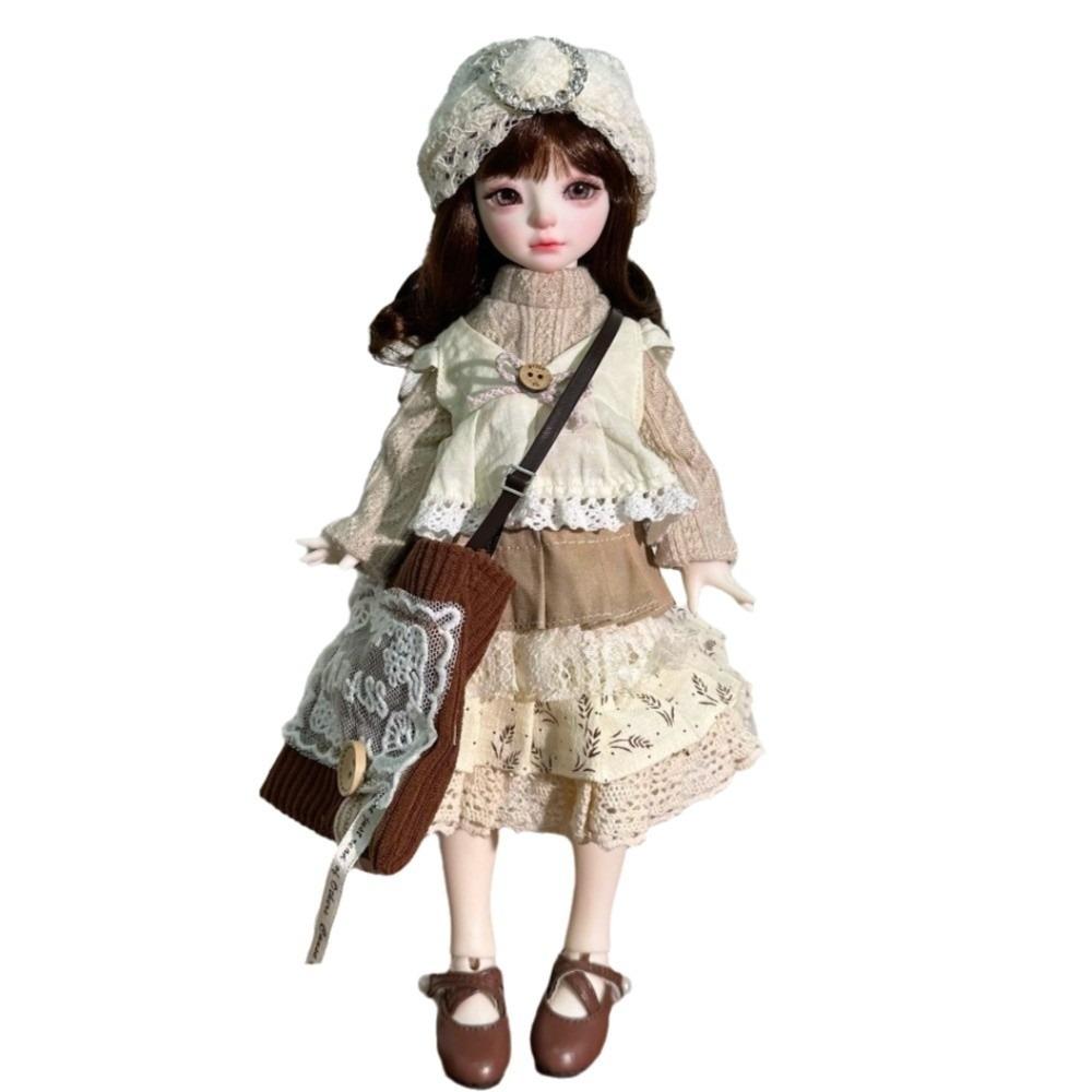 11.8 Inch BJD Doll 6 Points Joint Multi-joint Doll Cute Clothes Handmade Doll Clothes DIY Projects