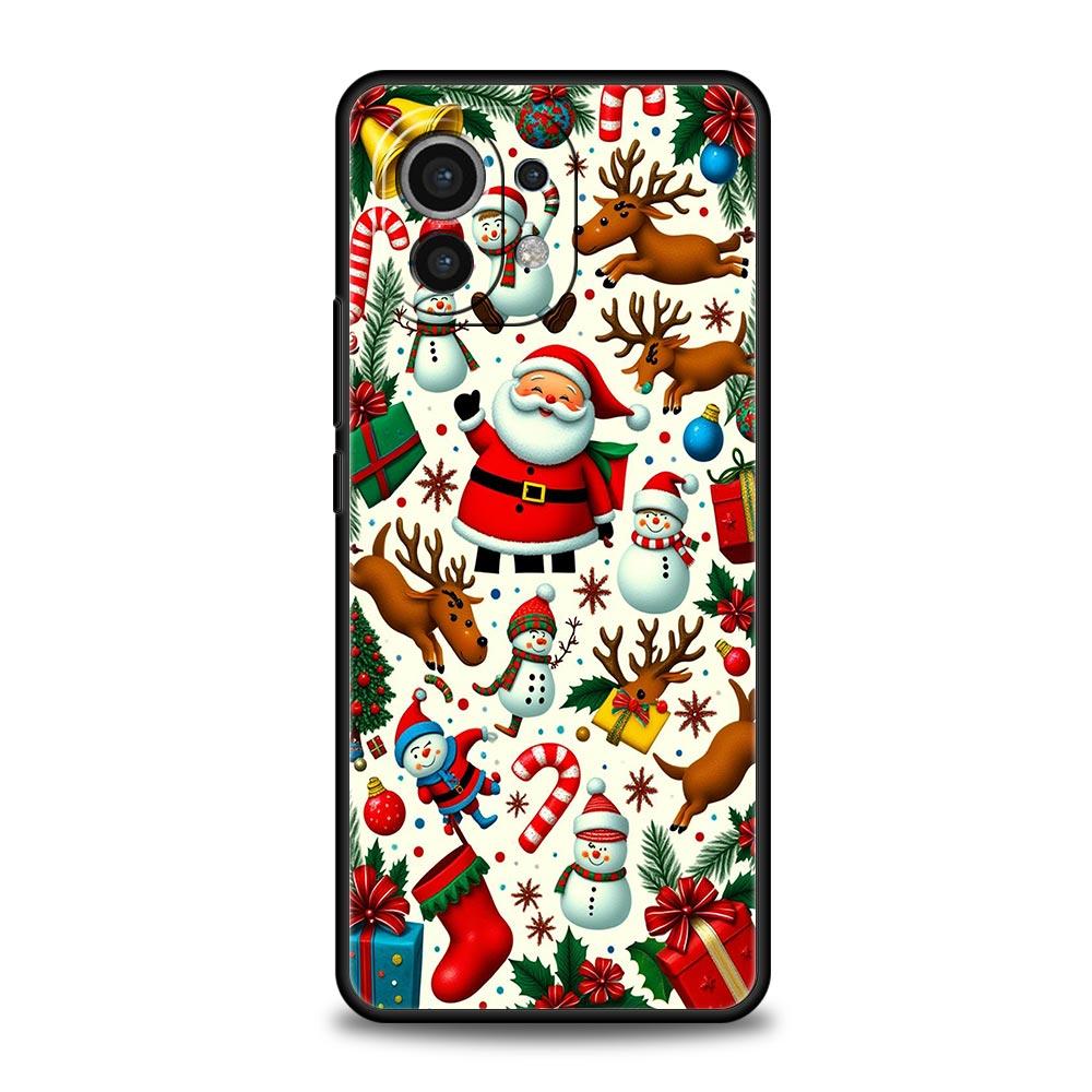 Чехол для телефона Merry Christmas для Xiaomi Mi 17 Pro Max 15 14 13 12 11 Ultra 15T 14T 13T 12T 11T Pro Lite Мягкий ТПУ Чехол Capas
