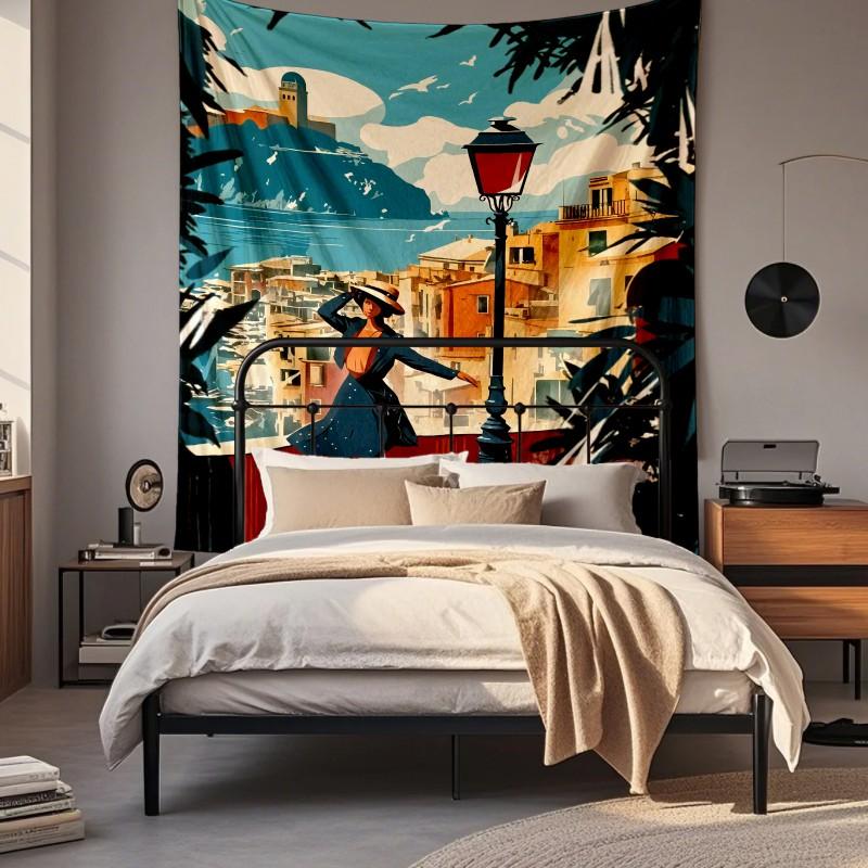 Boho Style Mandala Elephant Tapestry Wall Hanging Living Room Bedroom Decor