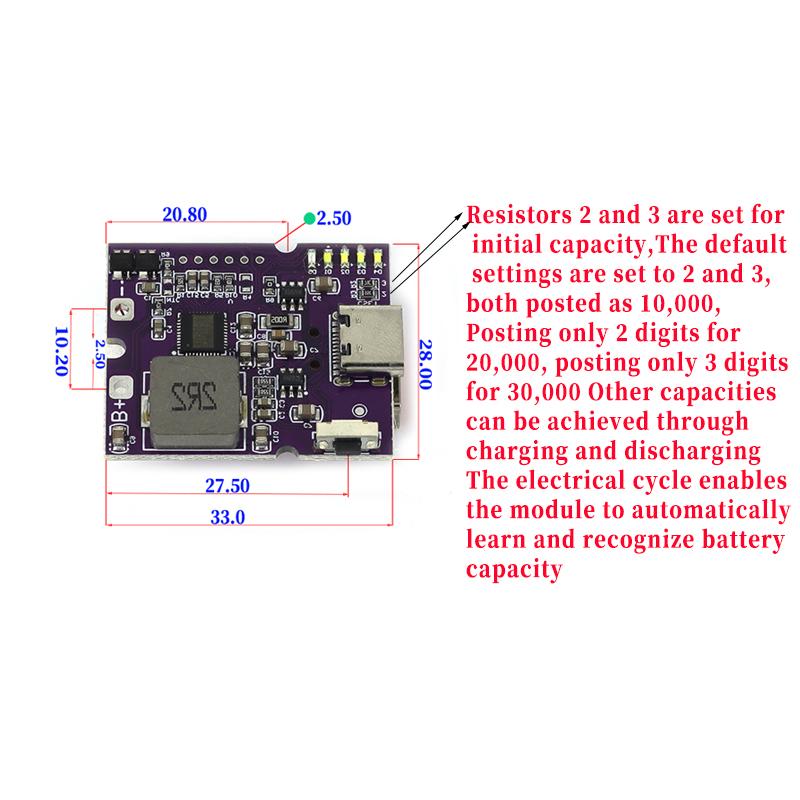 22.5W Bidirectional Fast Charging Power Bank Module PD QC Full Protocol Lithium Charge Discharge DIY Power Bank PCB