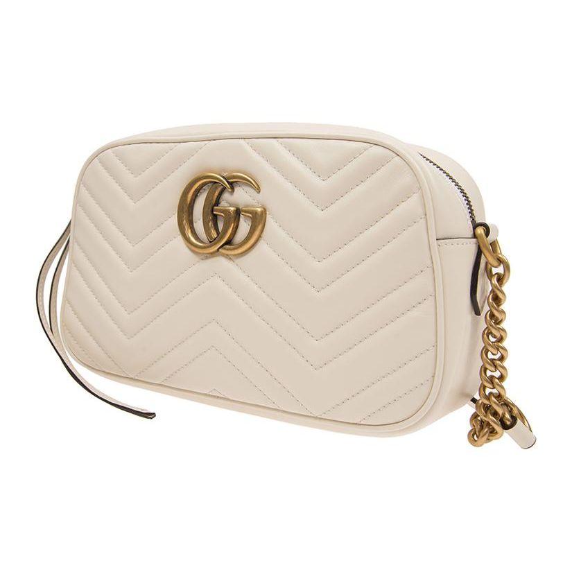 Gucci GG Marmont Small Shoulder Bag White Women Shoulder_bags 447632-DTD1T-9022
