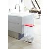 Yamazaki Luce Trash Can with Separated Slim and and 7554 3-Piece Lid, Storage, Design, White, Black, Red, 7552, 7553,