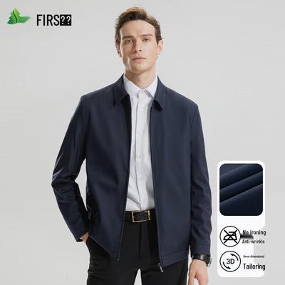 FIRS Мужская повседневная куртка с лацканами на весну/осень