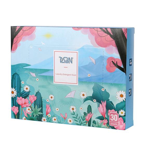 30/50 шт., освежающая ароматическая бумага для стирки с низким содержанием пузырьков, безжидкая нетканая ткань, лист для стирки со свежим ароматом