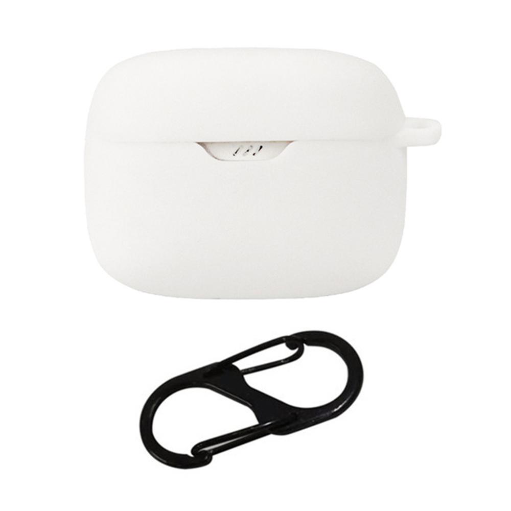 For JBL Tune 245NC Silicone Case with Anti Lost Buckle Bluetooth-Compatible Earphones Protective Cover