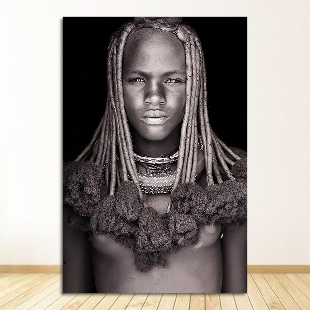 Украшение дома, черно-белая картина на холсте для гостиной, настенные картины Quadro Cuadros, африканские женские и мужские настенные художественные портреты