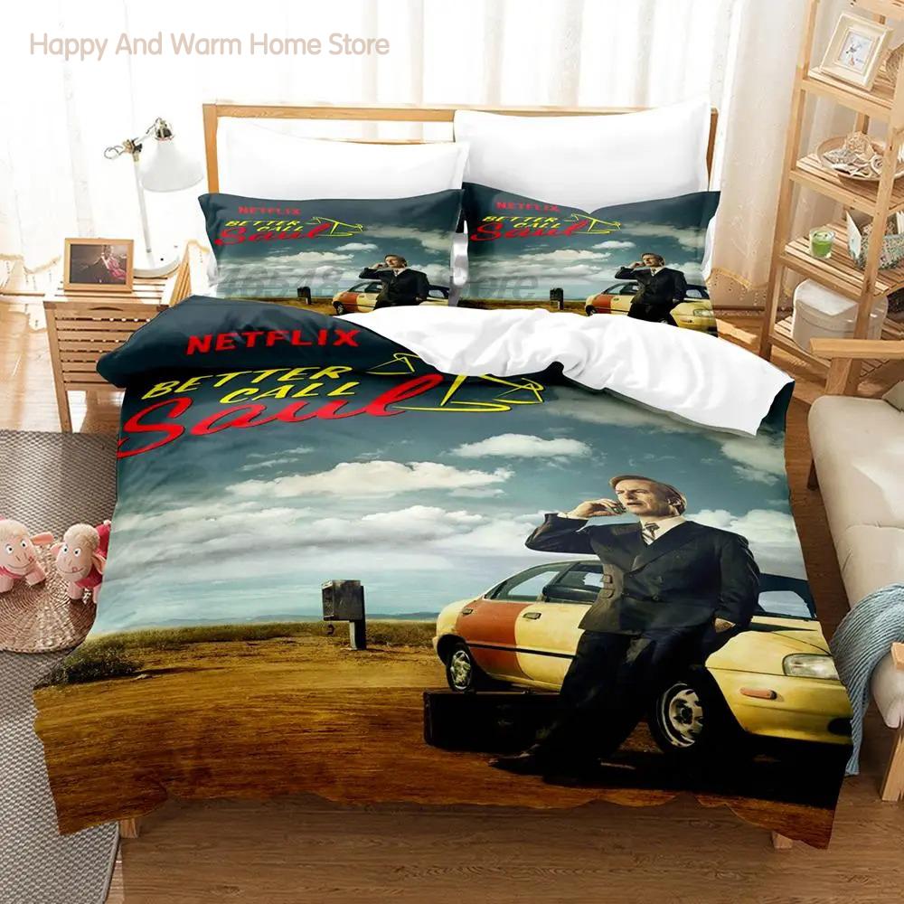 Butter Call Saul Bedding Collection Single Twin Full Queen King Size Bed Collection Aldult Boys Bedroom Duvetcover Collections 3D Bed Linen Collection