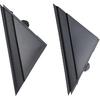 APPERFiT Fiat 500 Door Mirror Flag Cover Molding (Matte Black) Left Driver & Right Passenger Side Compatible With 2012- Fiat 500 Replaces 1SJ85KX7AA