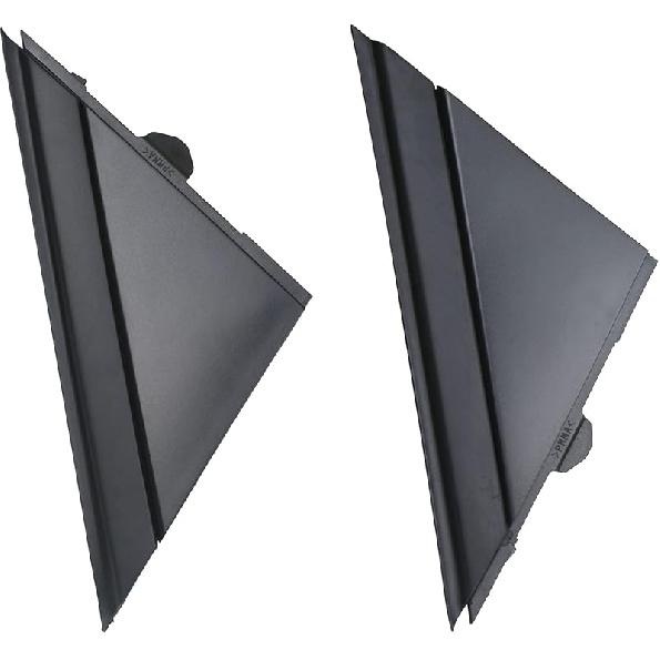 APPERFiT Fiat 500 Door Mirror Flag Cover Molding (Matte Black) Left Driver & Right Passenger Side Compatible With 2012- Fiat 500 Replaces 1SJ85KX7AA