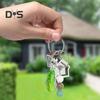 1/2/3Pcs Pickle Keychain Pickle Cucumber Keyring Bag Charm with Positive Card Backpack Accessory for Friends Family