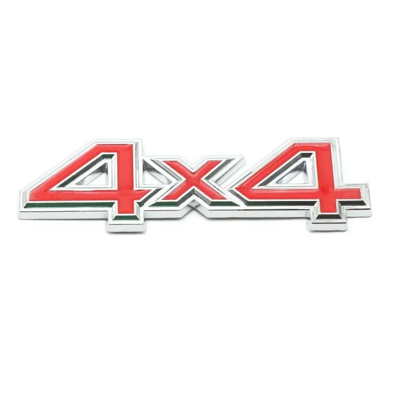 3D Metal Black Silver Red Logo 4X4 Emblem Car Fender Badge Trunk Decal For Jeep 4X4 Sticker Auto Accessories ALU1