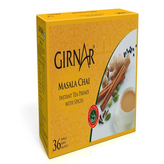 Растворимый премикс для чая Girnar Masala с масалой (36 пакетиков)