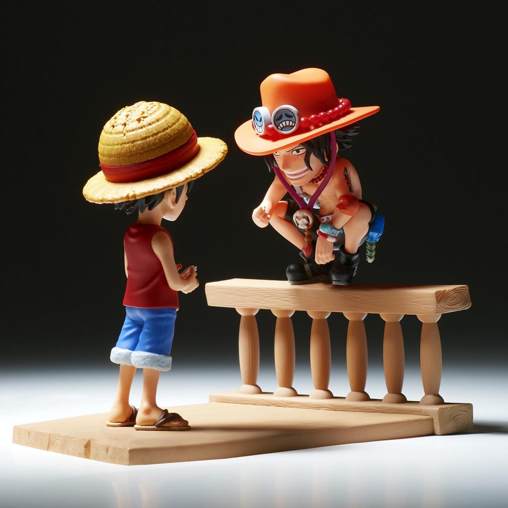 BANPRESTO One Piece Log Story Monkey D. Луффи и Портгас Д.. Эйс, Фигурка World Collectable Figure от Bandai Spirits