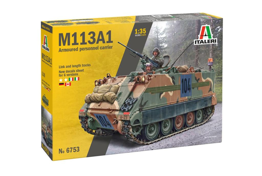 Italeri M113 Armored Personnel Carrier Plastic Model IT6753 1/35 (Combat Vehicle)