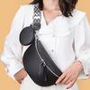 Crossbody Sling Bag Women Leather Shoulder Bag Crossbody Purse with Adjustable Shoulder Strap Chest Belt Bum Bag for Travel Daily Errands