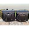 Black Leather Motorcycle Saddle Bag 2 Side Panniers Luggage Saddlebags Tool Bags