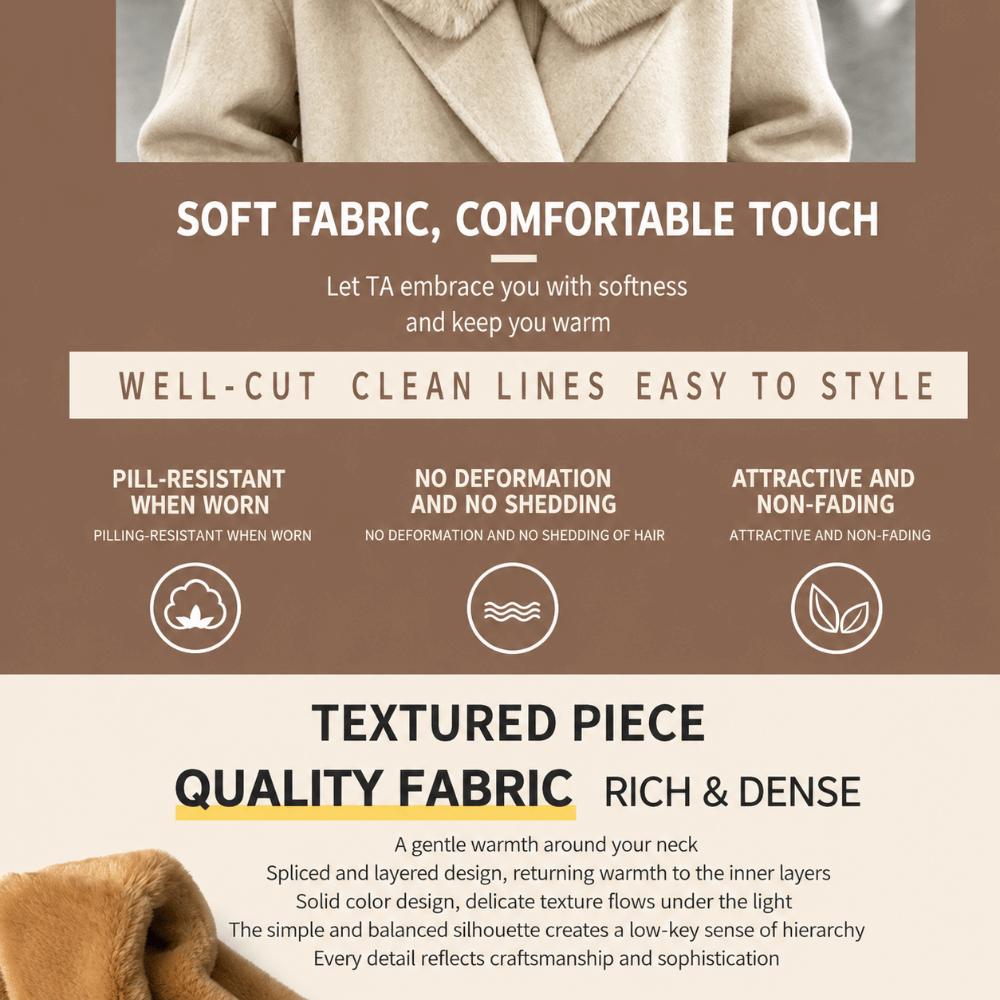 Thickened Faux Rabbit Fur Scarf Furry Neck Warmer Scarf New Cross Scarf Women Girl