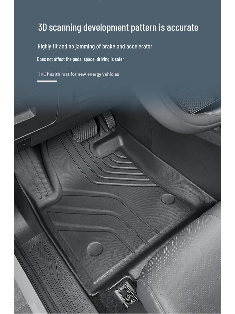 Экологичные напольные коврики из ТПЭ для SAIC MAXUS MIFA 9/G90 24 года, включая коврик в багажник.