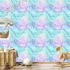 Ink Wallpaper Celadon, Azure and Lavender for Living Room and Bedroom 50x1000