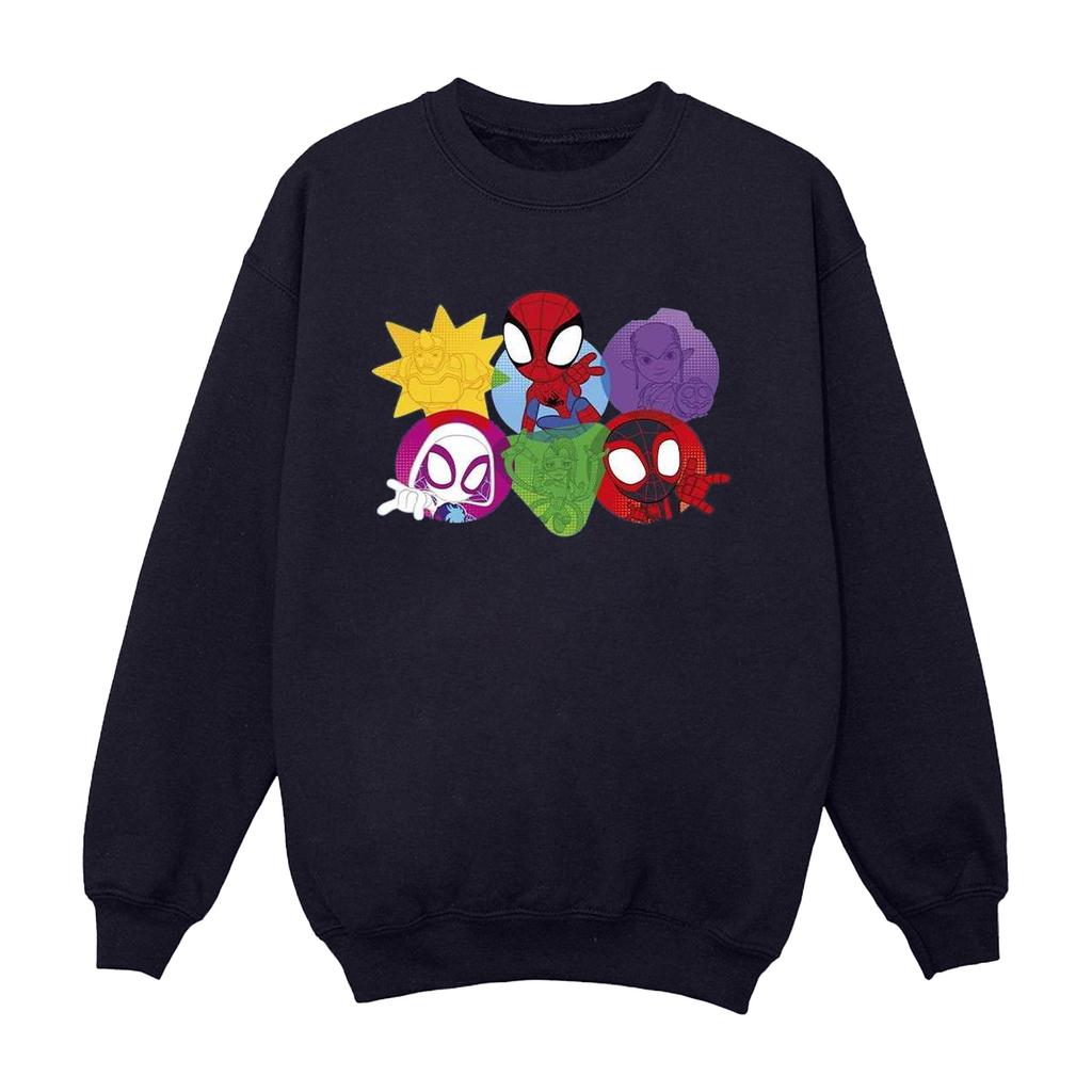 Marvel Boys Spidey And His Amazing Friends Faces Sweatshirt