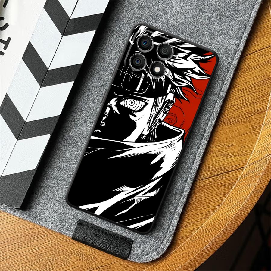 Black Soft Phone Cover Case for Honor Magic5Lite 8X X7 200 400 Lite X8 70 X9a X6 90 X5b Anime Cool Pain