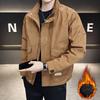 Jacket Men's Spring and Autumn New Loose Stand Collar Large Pocket Working Jacket Charge Men's Top